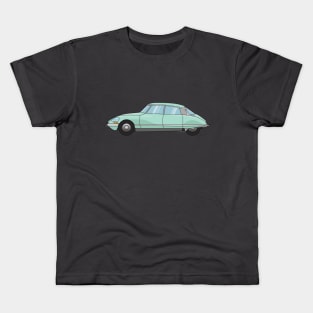 Citroen DS Green Illustration Kids T-Shirt